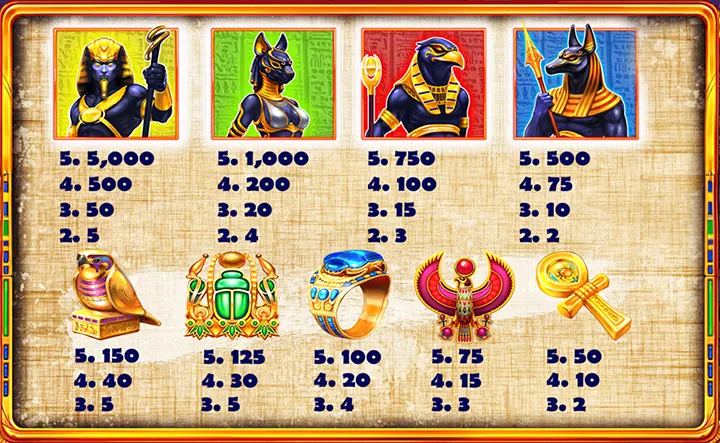 Get free spins on Egypt Legend slots